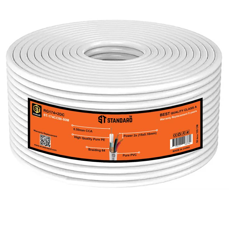 Cable Camera RG174 ST-CC50 50M